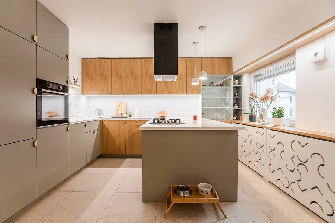 Kuhinja – prenova – Dupleks stanovanje Ljubljana