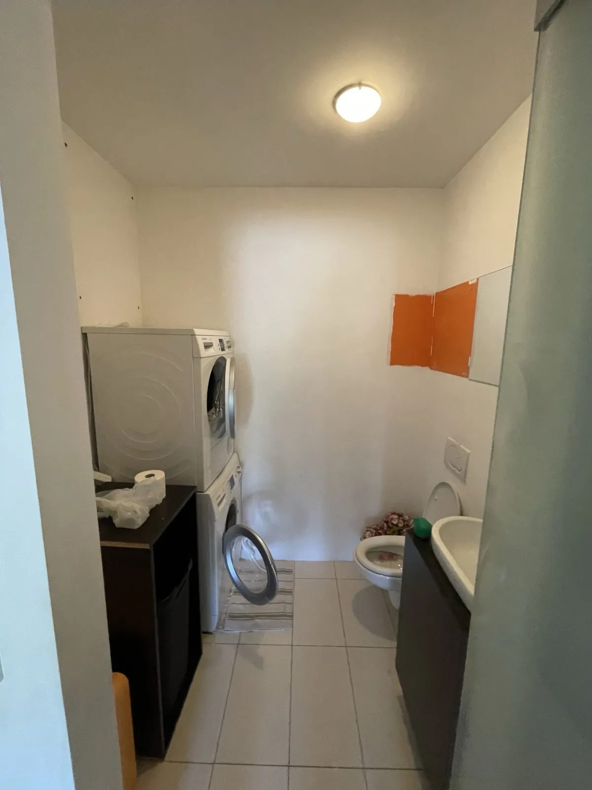 Pralnica / Utility – prenova – Atrijsko stanovanje Ljubljana Savsko naselje